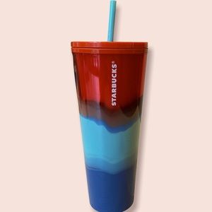 Starbucks layered wave summer 2021 tumbler 24 Oz